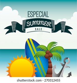 summer sale design, vector illustration eps10 graphic 