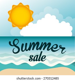 summer sale design, vector illustration eps10 graphic 