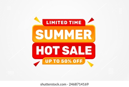 Venta de verano Anuncio de descuento. oferta de verano venta Plantilla de Vector de Anuncio. Venta de etiqueta y descuentos de fondo, Descuento Promoción de diseño de póster de marketing para Web y Social. Ilustración vectorial.