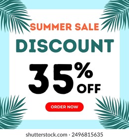 Summer Sale discount illustration with eps format file.