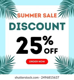 Summer Sale discount illustration with eps format file.