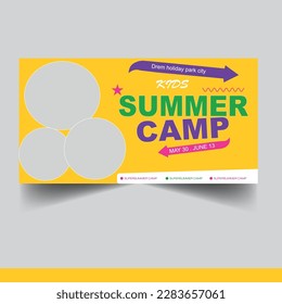 summer sale discount shape on Yellow background