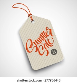 Summer  sale grunge label. Vector illustration EPS 10