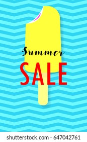 summer sale.  ice cream 