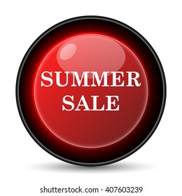 Summer sale icon. Internet button on white background. EPS10 vector
