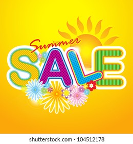 Summer Sale Icon / Summer Sale Template / Summer fashion sale
