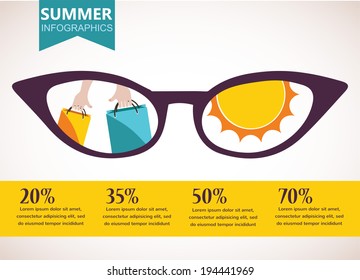 summer sale infographics
