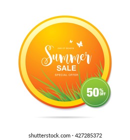 summer sale label