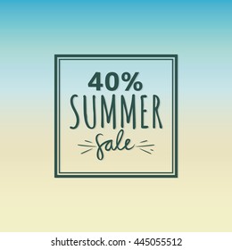 Summer Sale label