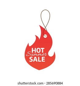 Summer sale label, vector