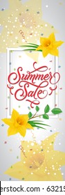 Summer Sale Lettering With Curls