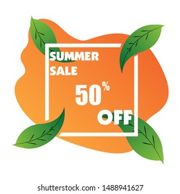 Summer Sale Liquid Abstract Banner