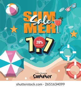 summer sale number 7.7 and 20% off promotion