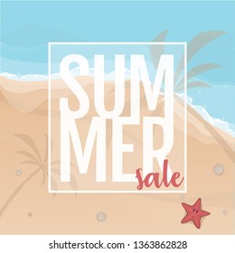 Summer sale ocean vector design