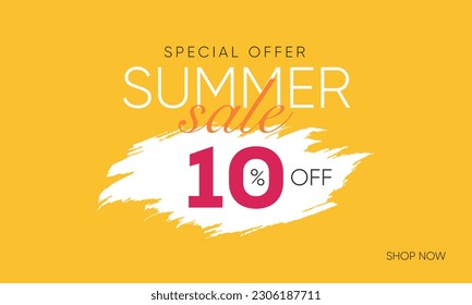 summer sale offer 10% off, summer sale 10% off, summer sale banner, summer sale offer banner design