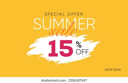 summer sale offer 15% off, summer sale 15% off, summer sale banner, summer sale offer banner design
