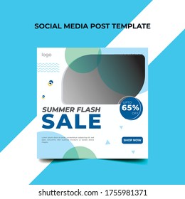 Summer Sale Post Template for Social Media Premium Design