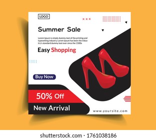 Summer Sale Post Web Banner Template