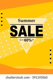 Summer sale poster design