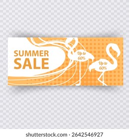 Summer Sale Promotion Banner graphic vector format