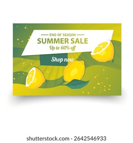 Summer Sale Promotion Banner graphic vector format