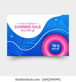 Summer Sale Promotion Banner graphic vector format