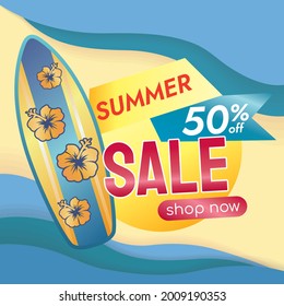 summer sale promotion for shopping on holidays