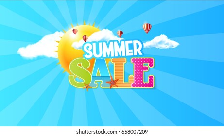 Summer Sale Quality Vector Abstract Design, 