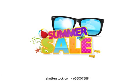 Summer Sale Quality Vector Abstract Design, 