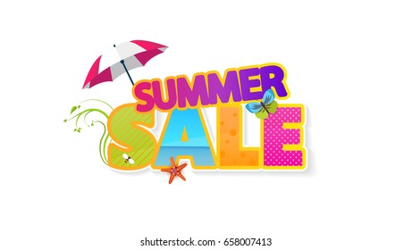 Summer Sale Quality Vector Abstract Design, 