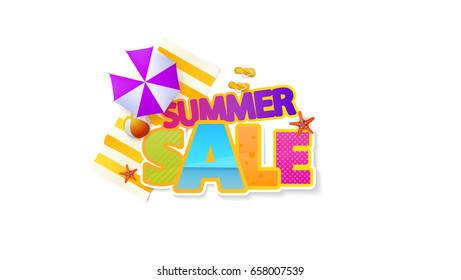 Summer Sale Quality Vector Abstract Design, 