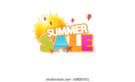 Summer Sale Quality Vector Abstract Design, 
