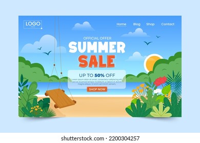 Summer Sale Season Graphic template, easy to customize simple and elegant design