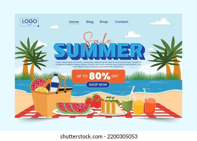 Summer Sale Season Graphic template, easy to customize simple and elegant design