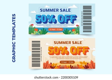 Summer Sale Season Graphic template, easy to customize simple and elegant design