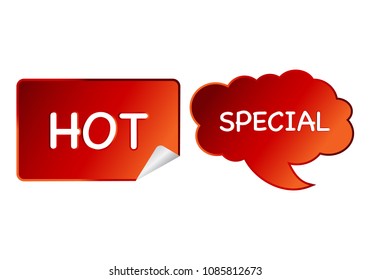 Summer sale set isolated vector banner red black gradient color on white background. Special discount label modern icon offer ribbon illustration. Sticker price off tag for flyer, poster, web 