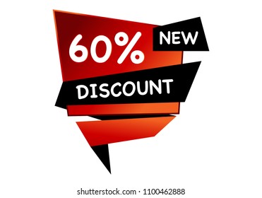 Summer sale set isolated vector ribbon red black gradient color on white background. Special discount banner modern icon offer label illustration. Sticker price off tag for flyer, poster, web