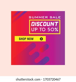 Summer Sale Social Media Post Template
