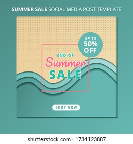 summer sale social media post