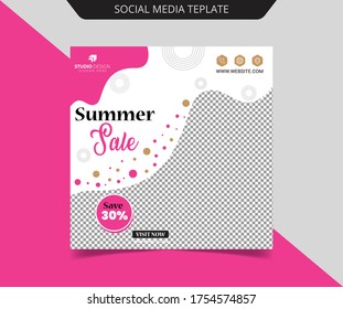 Summer Sale Socila Media Post Template