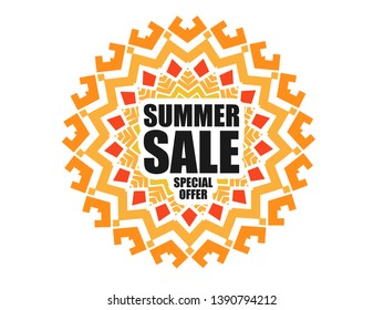 Summer sale Special Offer banner, flyer, invitation, poster, web site or greeting card