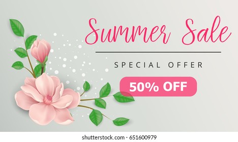 Summer Sale Special Offer Inscription