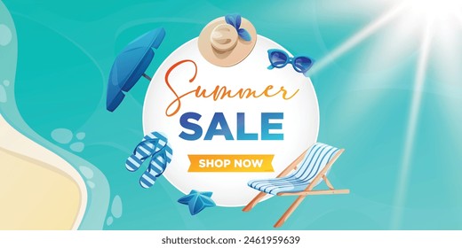 Summer Sale Special Offer Post Banner