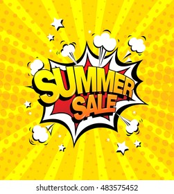 Summer sale speech bubble design