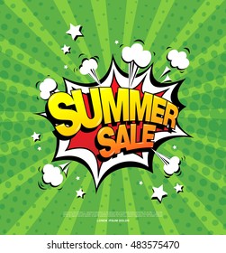 Summer sale speech bubble design