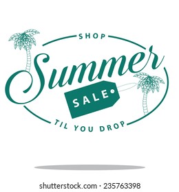 summer sale Stamp isolated  EPS 10 vector