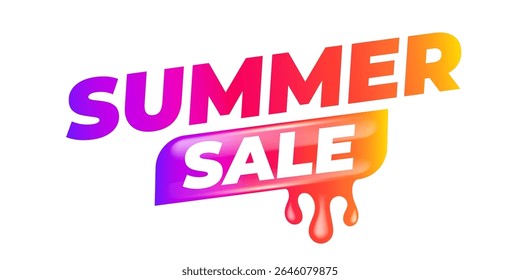 Summer Sale Sticker Liquid Design isolated on white background. Price sticker, abstract shape sticker, price tag, HOt sale or discount sticker, promotional badge label png. Summer banner
