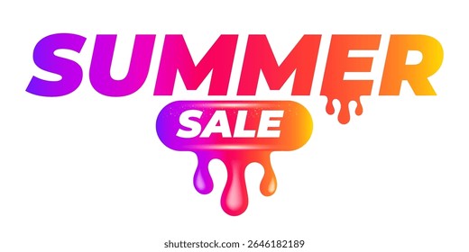 Summer Sale Sticker Liquid Design isolated on white background. Price sticker, abstract shape sticker, price tag, HOt sale or discount sticker, promotional badge label png. Summer banner