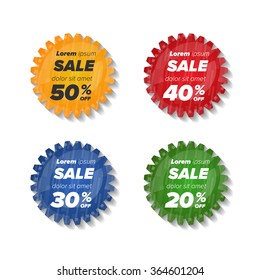 Summer sale stickers
