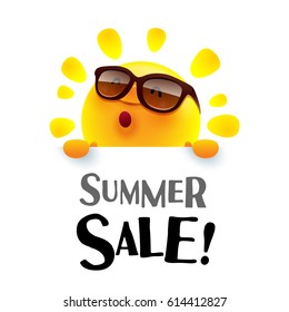 Summer Sale! Summer sun with big sign